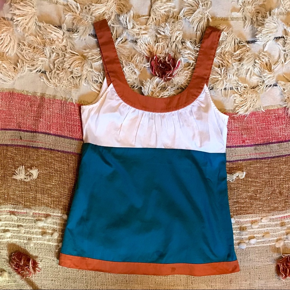 * LAST CALL * BODEN color blocked tank top